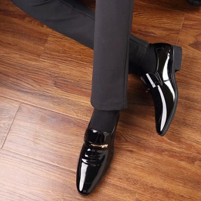 Dress Shoes Man Spring Autumn Official Casual Business Legitimate Leather Elegant Social Shoe for Men and Classic Gentleman 39