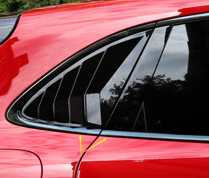 Car Accessories Decorate 2014-2022 Fit For Porsche Macan Steel Side Window Frame Strip cover Trim Black Titanium Sealing strip