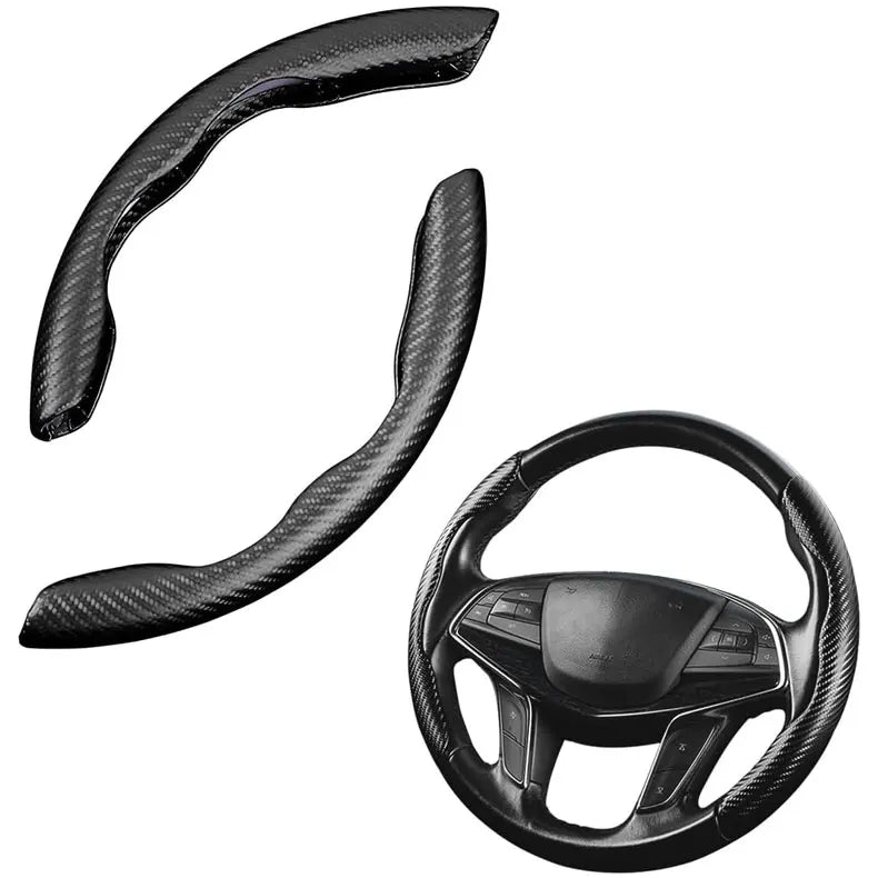 Car Accessories Universal Customized Protective Designer Carbon Fiber Car Steering Wheel Cover