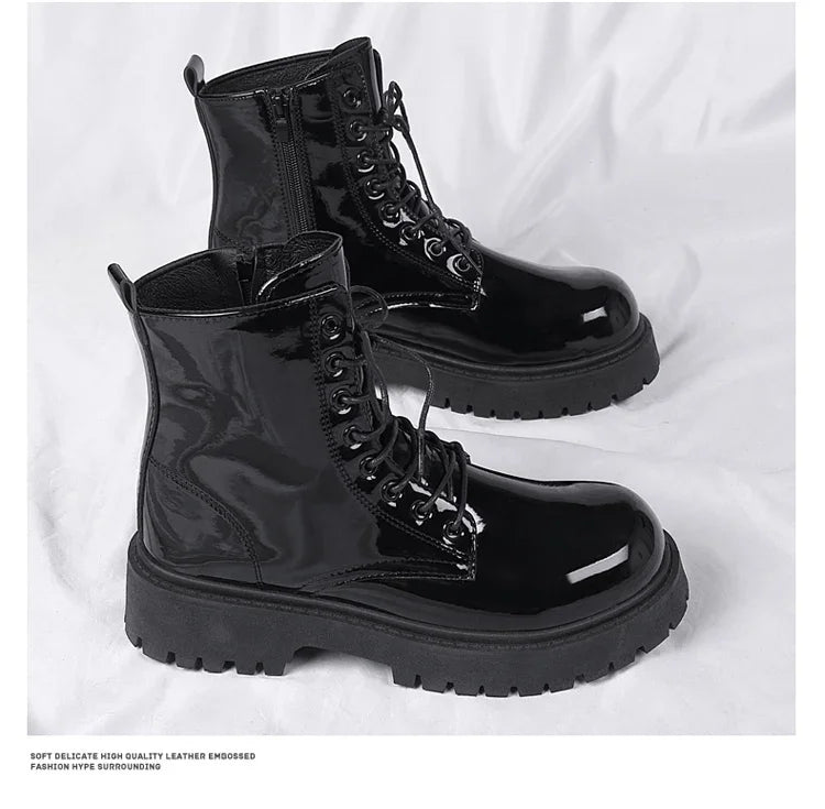 Combat Boots for Men Dress Boot Safety Shoes Mens Cowboy Boots Military Tactical Winter Autumn Men's Shoes Deals Casual Sneakers