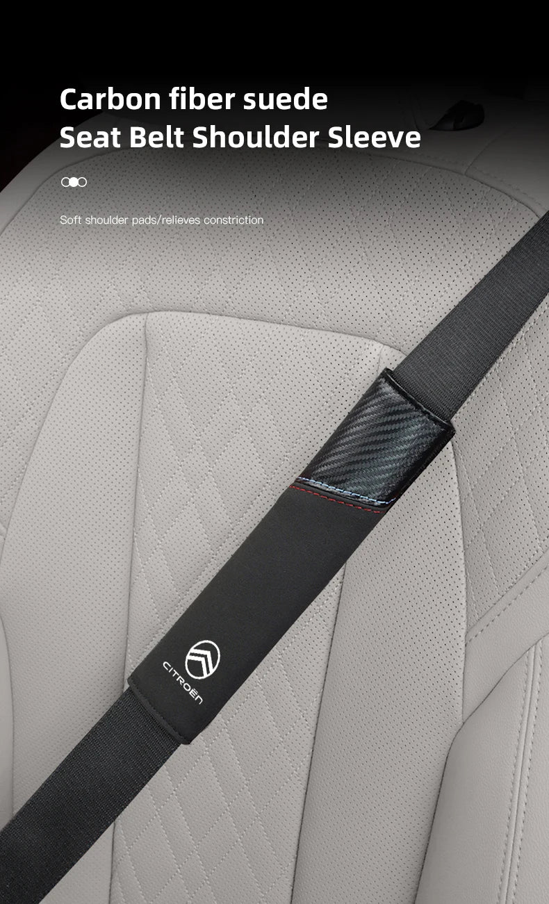 Car Seat Belt Protective Shoulder Cover Auto Accessories For Citroen C1 DS3 C2 C3 Vts C4 Saxo C4L C5 C6 C8 Xsara C3-XR Picasso