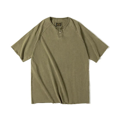 Maden Men Summer T Shirts Cotton Casual Streetwear Tees Retro Do Old Tops Slight Stretch Slim Short Sleeve T-shirts