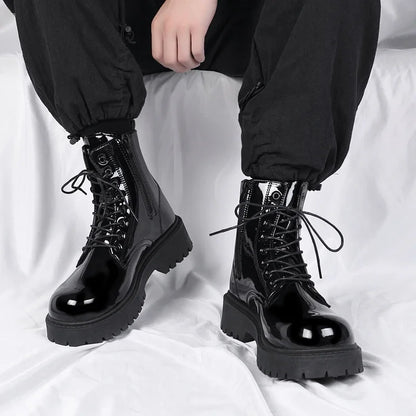 Combat Boots for Men Dress Boot Safety Shoes Mens Cowboy Boots Military Tactical Winter Autumn Men's Shoes Deals Casual Sneakers