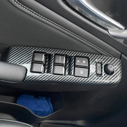 Car Accessories  For Isuzu D-MAX DMAX 2021 2022 ABS Carbon Center Console Window Switch Gear Armrest Box Panel Cover Trim