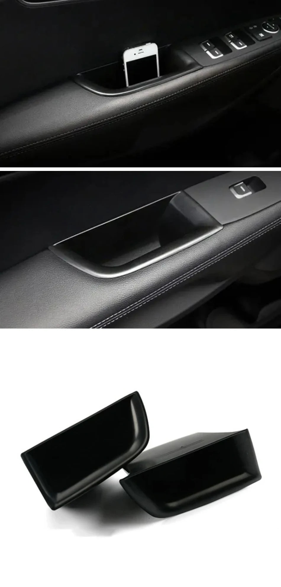 Car door handle storage box interior tray Armrest Holder Cup For Kia Sorento UM 2016 2017 2018 2019 car accessories