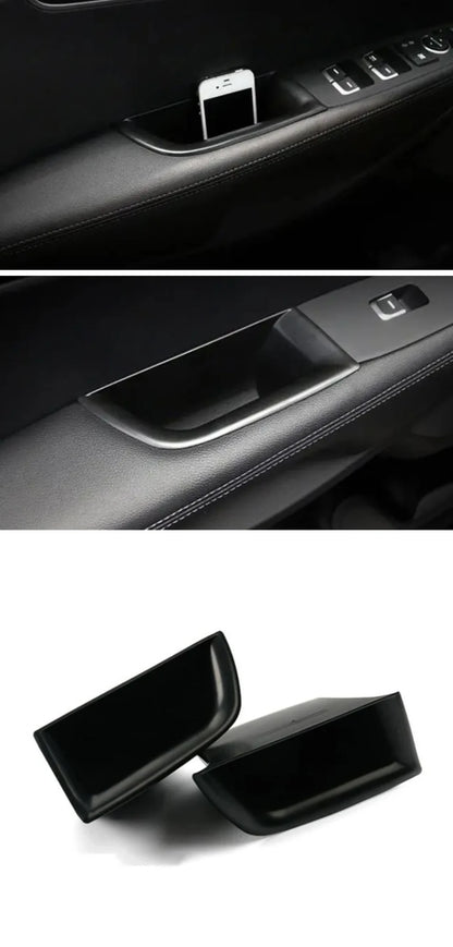 Car door handle storage box interior tray Armrest Holder Cup For Kia Sorento UM 2016 2017 2018 2019 car accessories