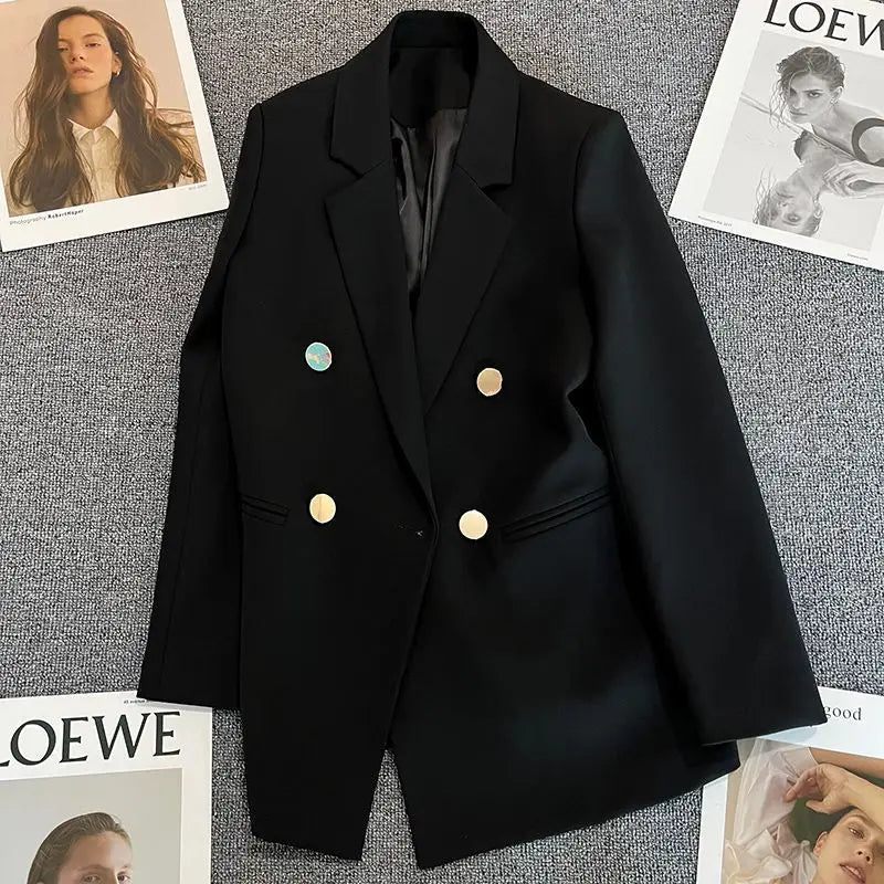 Elegant Korean Fashion Blazer - Luxury Casual Sports Jacket for Spring & Fall