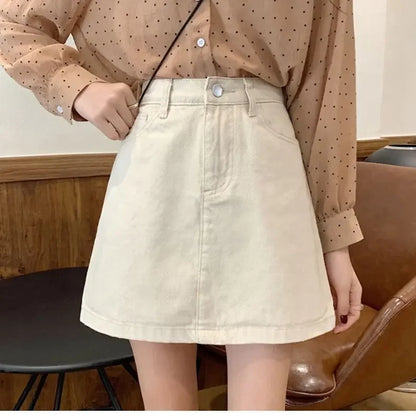 Summer Denim Short Skirt for Women High Wiast Sexy Tight Bag Hip Skirts Lady Slim Fit Y2K Female Short Jeans Skirts DURIKIES