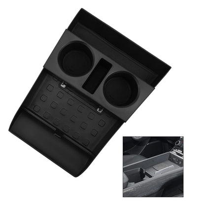 Car Storage Box Accessories Armrest Lower Center Console Cup Holder Lower Tray For Hyundai Santa Fe 2024 + Car Accessories