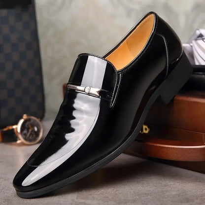 Dress Shoes Man Spring Autumn Official Casual Business Legitimate Leather Elegant Social Shoe for Men and Classic Gentleman 39