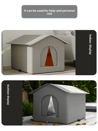 Outdoor Weatherproof  Dog elter Winter Cold Proof Rain Sun Protection Warm Full Enclosure Four Seasons Universal Outdoor...
