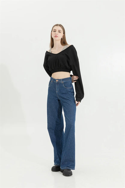 Woman Sweatshirt Hoodies Fashion Female Chic Loose Casual Streetwear Patchwork Ins Street Y2K Fake Two Pieces Hoodies Crop Top