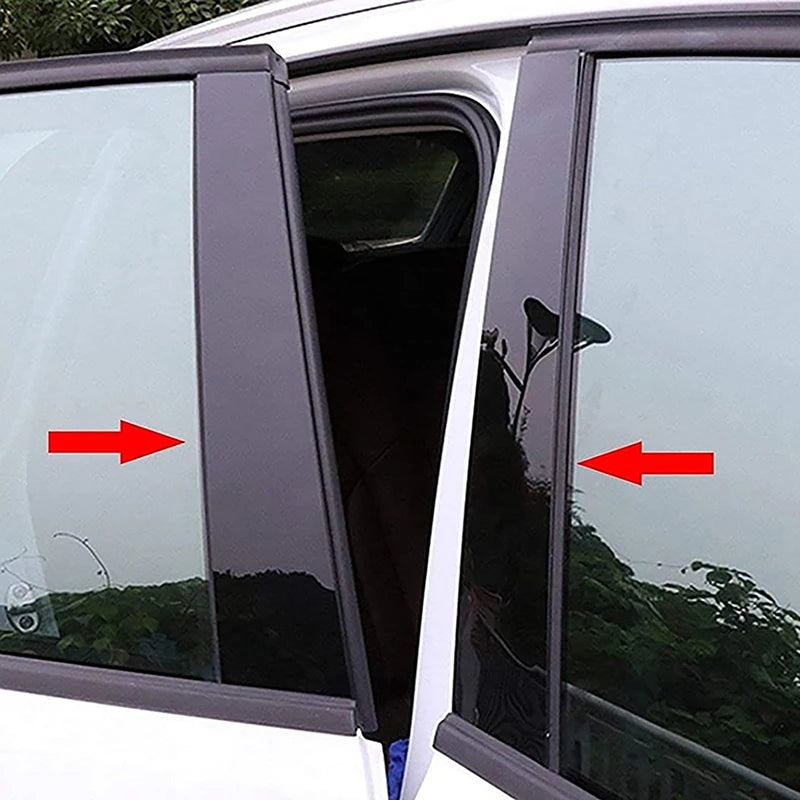 Car Accessories Fit For Hyundai Grandeur HG Hyundai Azera 2012 2013 2014-2017 Door Window Glossy Black Pillar Posts Cover Trim
