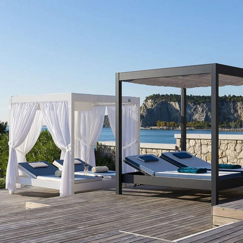 Outside Furniture Pool Outdoor Bed Canada Luxury Garden Patio Daybed Canopy Beach Day Bed Swimming Pool Cabana Beds Outdoor