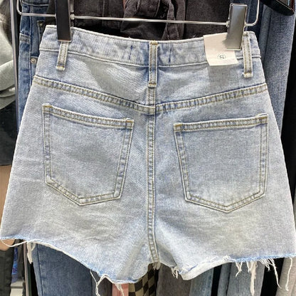 Korean A-Line Summer Denim Shorts
