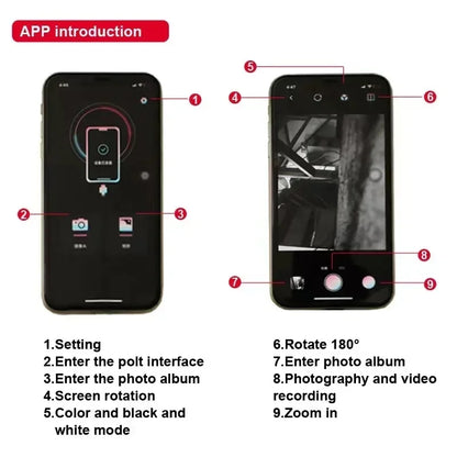 HD Dual Lens Endoscope Camera for iPhone HUAWEI XIAOMI PC Borescope Inspection Mini Camera Light 3 IN 1 Port or Lightning Port
