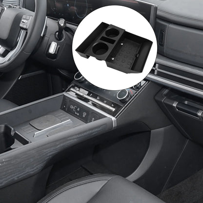 Car Storage Box Accessories Armrest Lower Center Console Cup Holder Lower Tray For Hyundai Santa Fe 2024 + Car Accessories