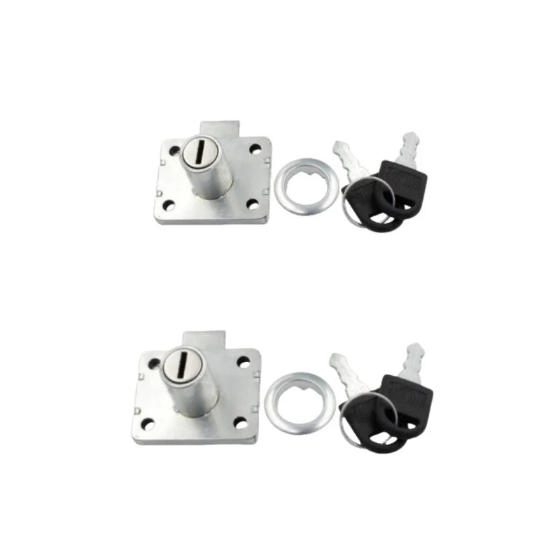 2/4 sets of furniture lock anti-theft locks suitable for bedside tables, wardrobes, drawers,  furniture hardware accessory locks