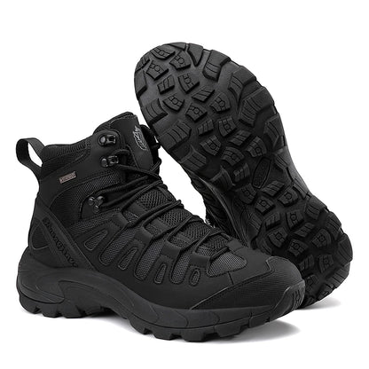 Men Boots 2024 New Platform Boots Outdoor Waterproof Casual Sneakers Working Men Ankle Boots Hiking Safety Shoes Mens Athletic