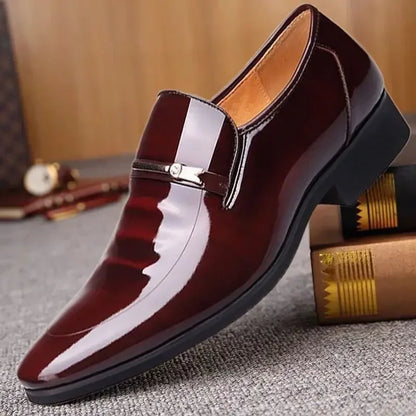 Dress Shoes Man Spring Autumn Official Casual Business Legitimate Leather Elegant Social Shoe for Men and Classic Gentleman 39