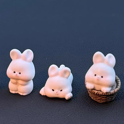 Car interior accessories, car center console decorations, cute bunny car accessories, electric vehicle accessories