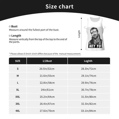 Men's Rip Razor Ramon Hey Yo Tank Top Fitness Sports Sleeveless Tops Summer Wrestling Legend Vest 3D Quick Drying Tops