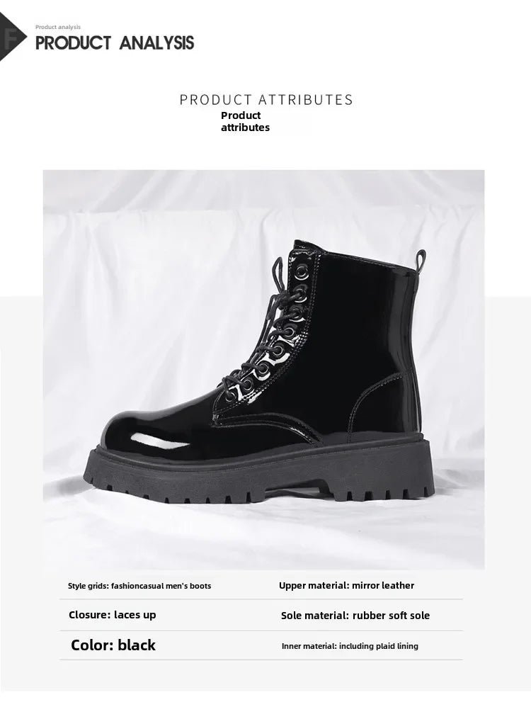 Combat Boots for Men Dress Boot Safety Shoes Mens Cowboy Boots Military Tactical Winter Autumn Men's Shoes Deals Casual Sneakers