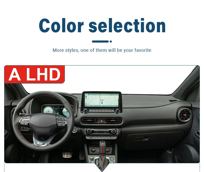 Car Accessories For Hyundai Kona N Line 2017 2018 2019 2020 2021 2022 Dashboard Cover Avoid Light Pad Sun Shade Anti-UV Carpets