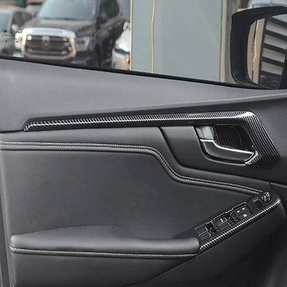 Car Accessories  For Isuzu D-MAX DMAX 2021 2022 ABS Carbon Center Console Window Switch Gear Armrest Box Panel Cover Trim