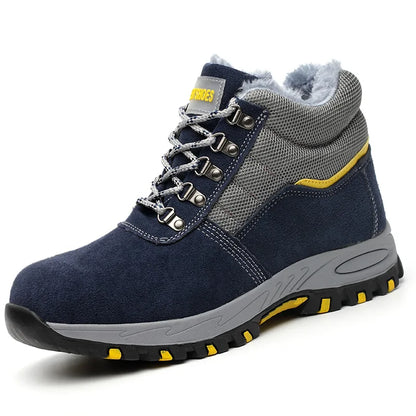 High Quality Men Safety Boots Work Boots Steel Toe Shoes Puncture-Proof Male Boot Winter Boots Warm Safety Botines for Men Botas