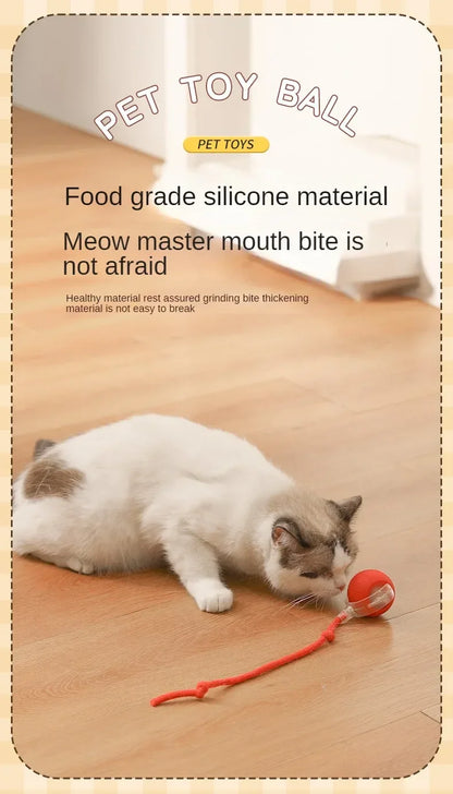 Cat Toys for Cats Ball Dog Toy Ball Electronic Interactive Pet Toy USB Automatic Moving Bouncing for Puppy Cat Products