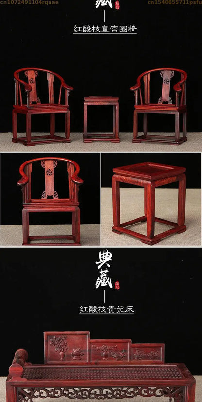 Miniature Antique Furniture Mini Table Models Chinese Handicrafts Doll Houses TV Movie Photographed Scene Retro Furniture Props