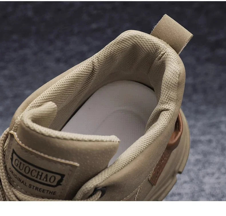 Men Shoes Four Seasons Short Boots New British Style Fashion Anti Slip Comfortable Mountaineering Boots Sports Casual Shoes