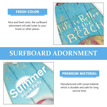 Retro Surfboard Wall Sign