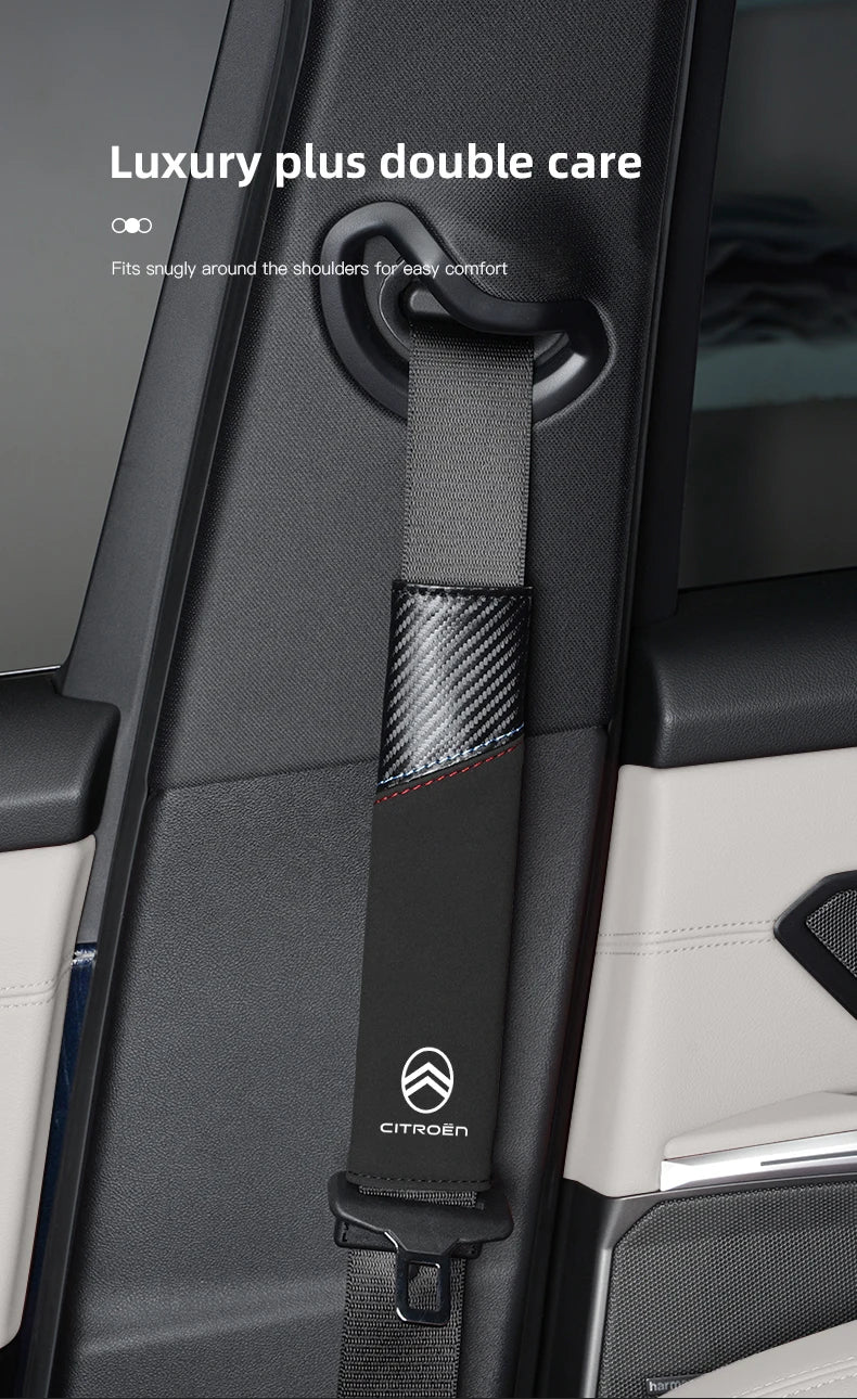Car Seat Belt Protective Shoulder Cover Auto Accessories For Citroen C1 DS3 C2 C3 Vts C4 Saxo C4L C5 C6 C8 Xsara C3-XR Picasso