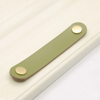 Furniture Modern Style Kitchen Wardrobe Cabinet Environmentally Soft Door Pulls Furniture Knobs Drawer Handle Leather Handle