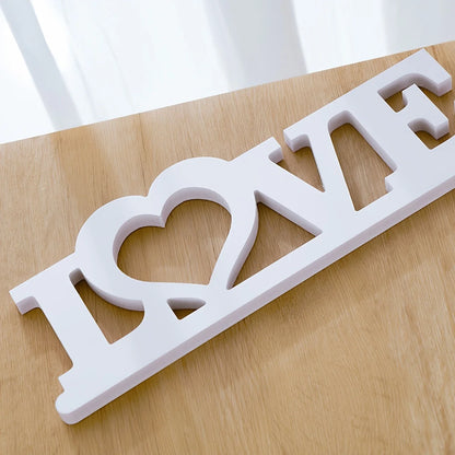 1pc HOME LOVE Logo White Home Design Art Deco Ornament