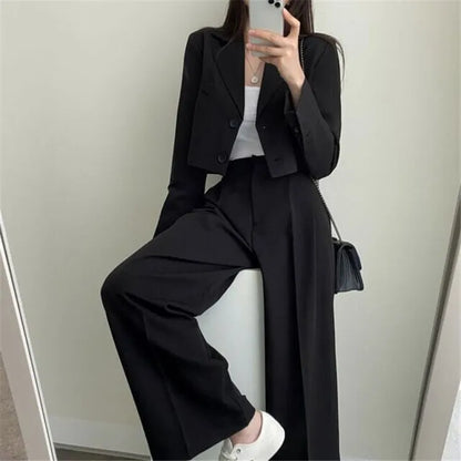 New Spring and Autumn Casual British Style Suit Women's Fashion Pants Suit