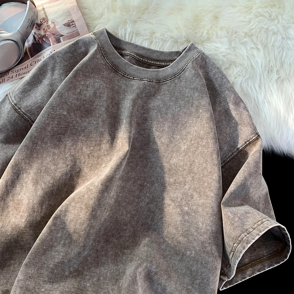 LEGIBLE Summer Men T Shirt Short Sleeve Casual Cotton Oversized T-shirt Men Tops Tees