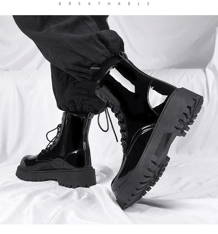 Combat Boots for Men Dress Boot Safety Shoes Mens Cowboy Boots Military Tactical Winter Autumn Men's Shoes Deals Casual Sneakers