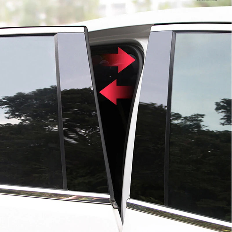Car Accessories Fit For Hyundai Grandeur HG Hyundai Azera 2012 2013 2014-2017 Door Window Glossy Black Pillar Posts Cover Trim
