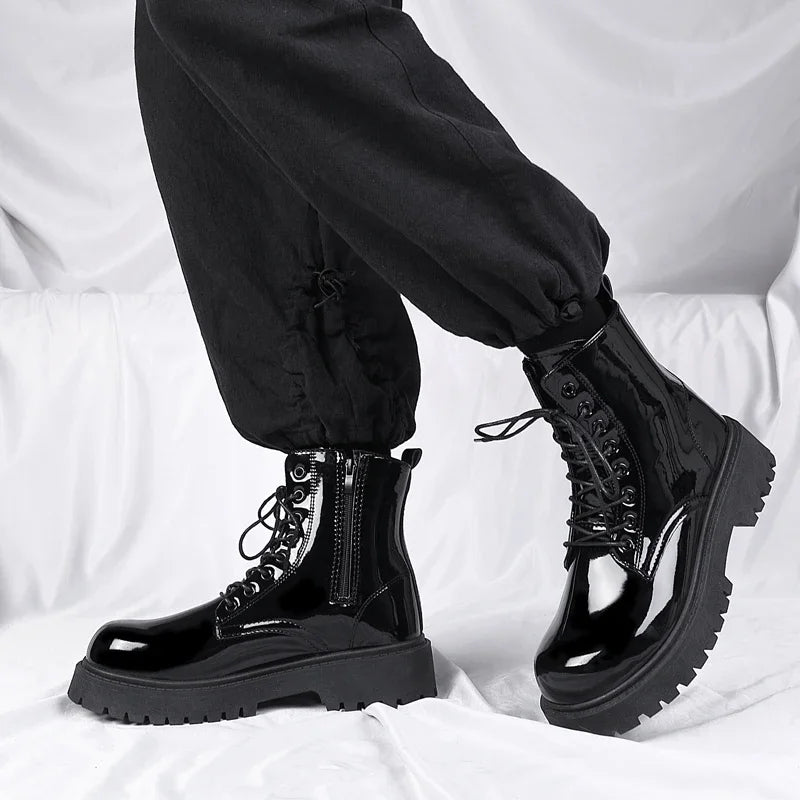 Combat Boots for Men Dress Boot Safety Shoes Mens Cowboy Boots Military Tactical Winter Autumn Men's Shoes Deals Casual Sneakers