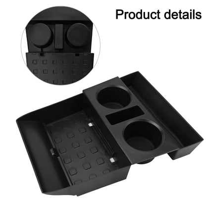 Car Storage Box Accessories Armrest Lower Center Console Cup Holder Lower Tray For Hyundai Santa Fe 2024 + Car Accessories