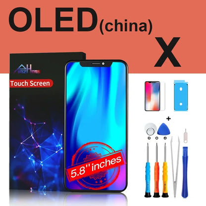 PINZHENG High Quality Display INCELL OLED OEM AMOLED For iPhone XS MAX X XR 11 12 13 MINI PRO PROMAX Screen Replacement LCD