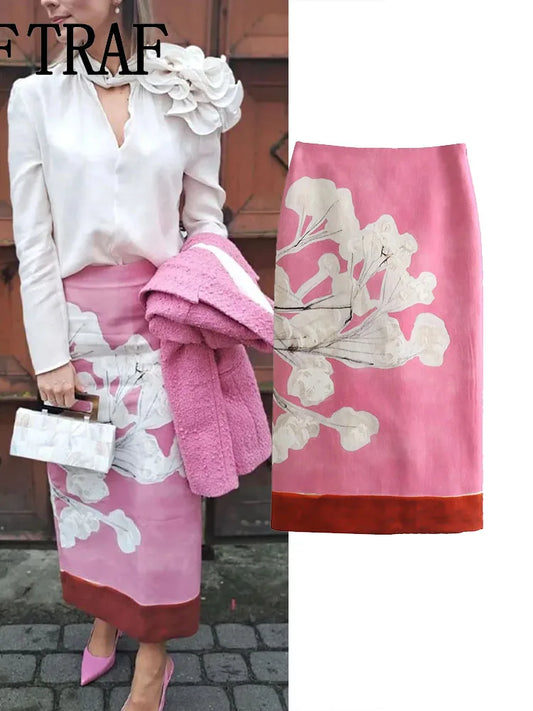 Women Elegant Red Skirts Side Zipper Back Slit Straight Skirts Women Linen Blended Straight Skirt Half skirt