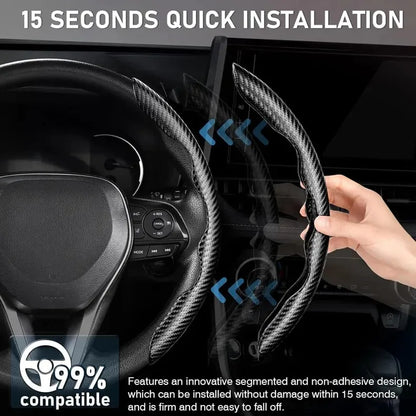 Car Accessories Universal Customized Protective Designer Carbon Fiber Car Steering Wheel Cover