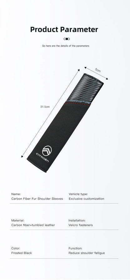 Car Seat Belt Protective Shoulder Cover Auto Accessories For Citroen C1 DS3 C2 C3 Vts C4 Saxo C4L C5 C6 C8 Xsara C3-XR Picasso