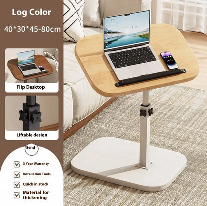 Mobile adjustable edge table Household foldable Mobile Lift Computer Desk Folding living room Desk Dormitory Bedside Table