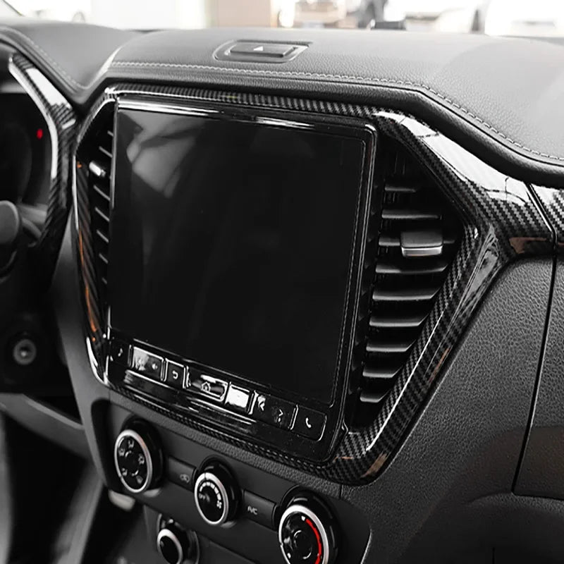 Car Accessories  For Isuzu D-MAX DMAX 2021 2022 ABS Carbon Center Console Window Switch Gear Armrest Box Panel Cover Trim