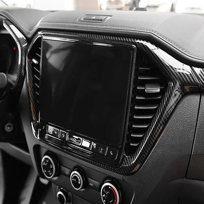 Car Accessories  For Isuzu D-MAX DMAX 2021 2022 ABS Carbon Center Console Window Switch Gear Armrest Box Panel Cover Trim